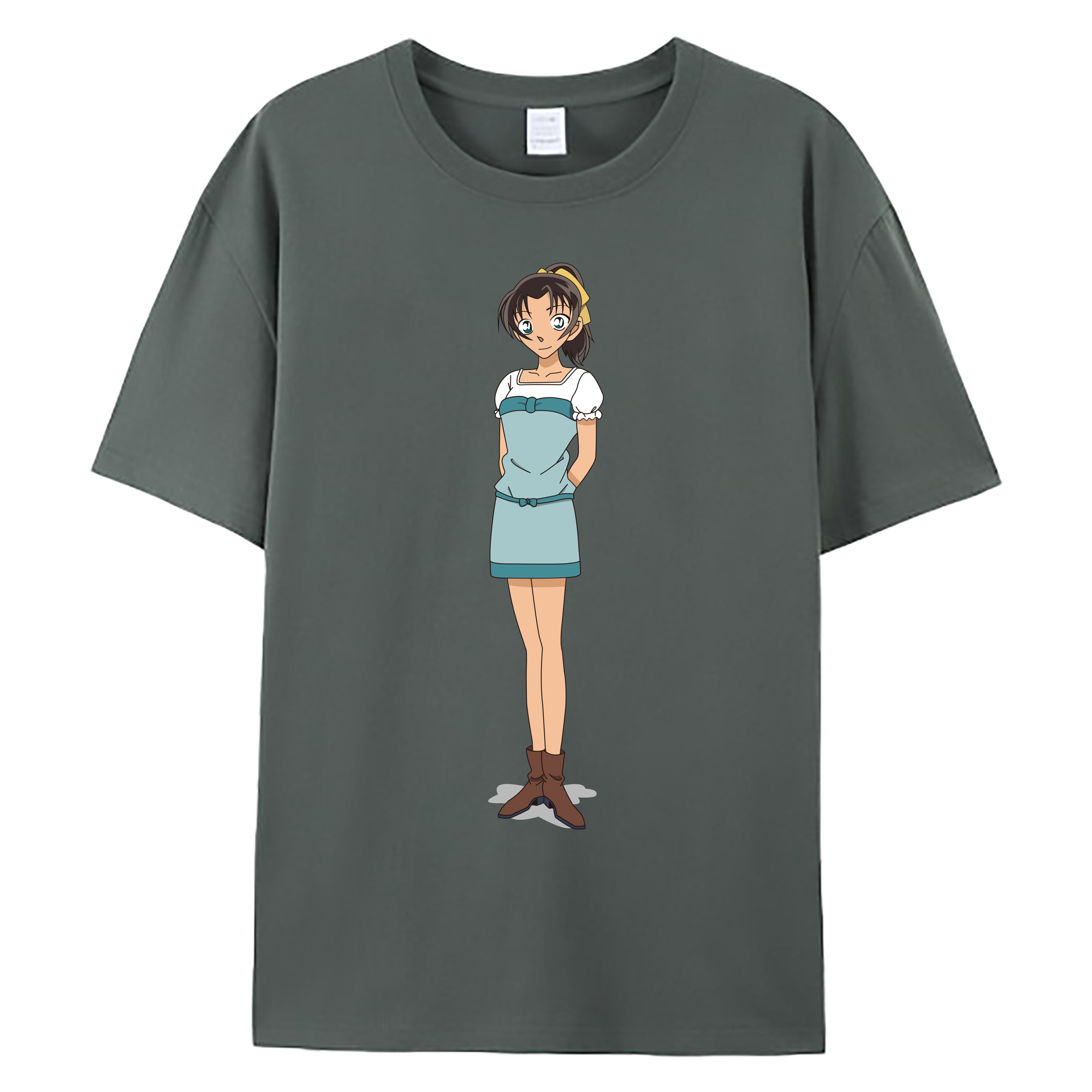（画像用） 名探偵コナン Detective Conan 綿100％ メンズ半袖Tシャツ｜肌触りやわらか＆通気性